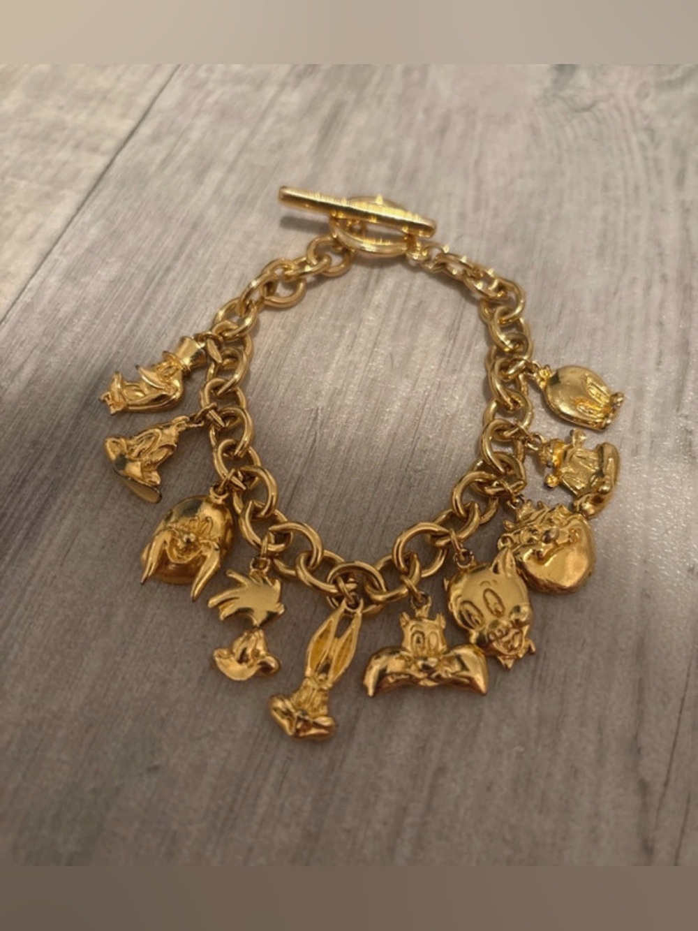 Vintage Looney Tunes Charm Bracelet